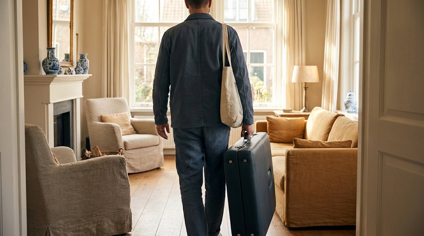 Masseur komt met massagetafel bij je thuis